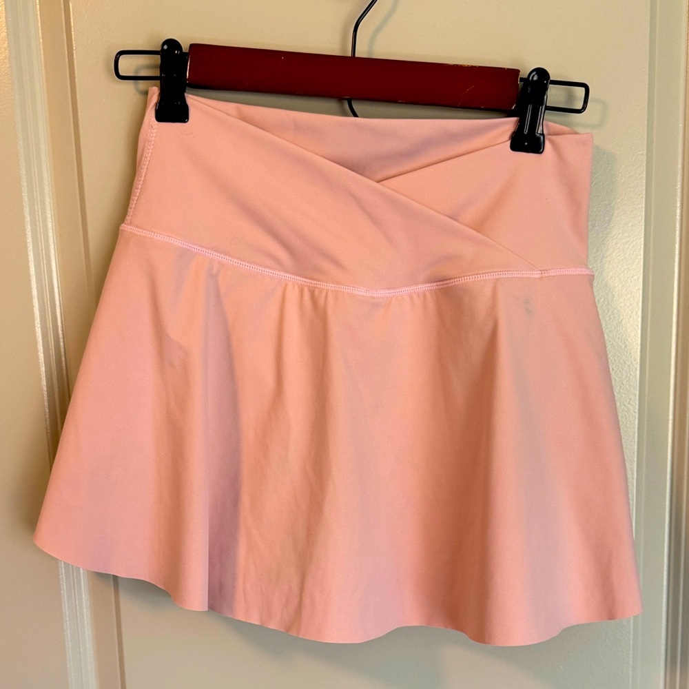 Pink Women's Skirt Shorts underneath